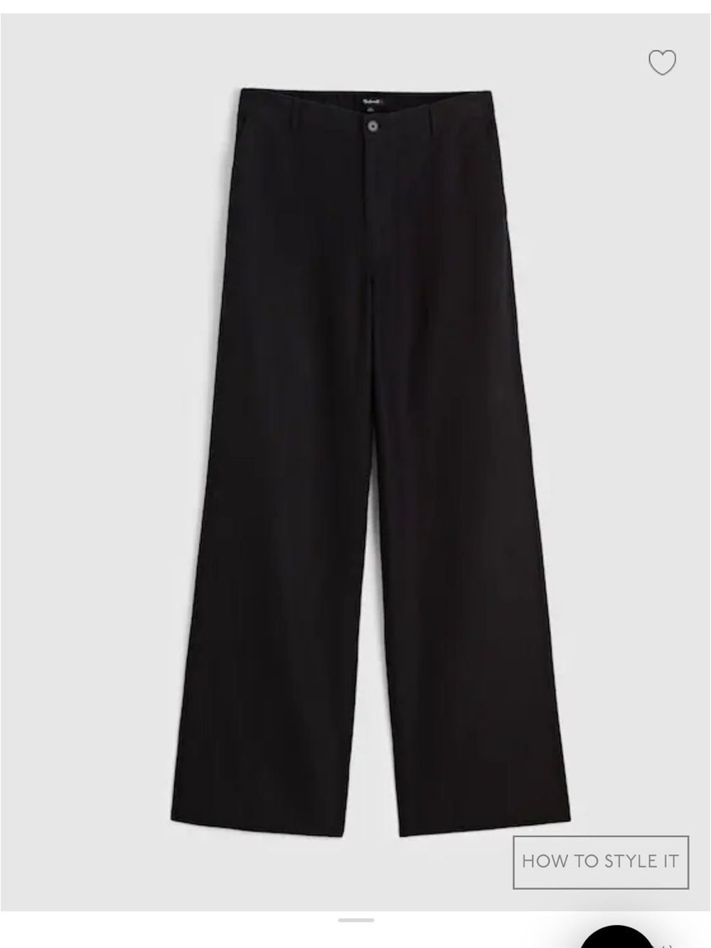 Madewell Zoe Relaxed Straight Pant in 100% Linen
